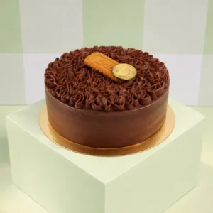 Eggless Chocolate Biscoff Layered Cake