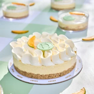 Eggless Mango Cheesecake